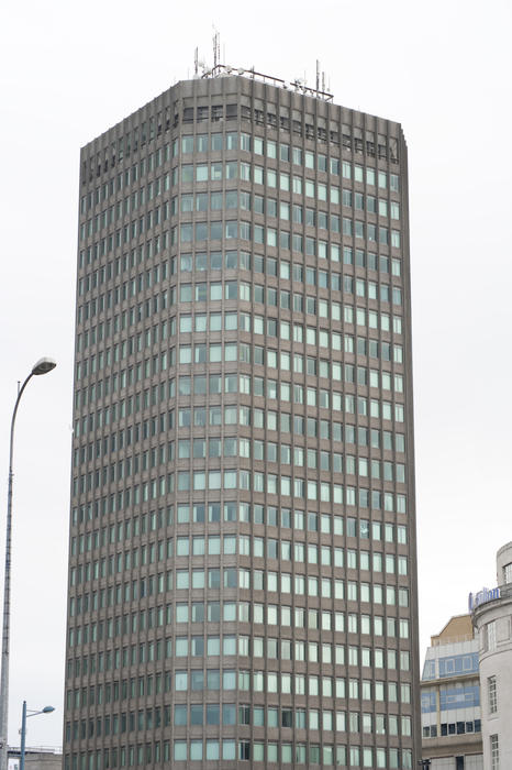 Capital Tower , Cardiff, Wales was built on the ruins of a twelfth century priory and until 2008 was the tallest structure in Wales