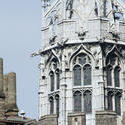 7585   Detail of the Gothic Tower in Cardiff Castle