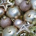 6807   Gold Christmas decorations