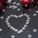 6809   Christmas snowflake heart