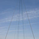 7595   View across the span of newport City Footbridge