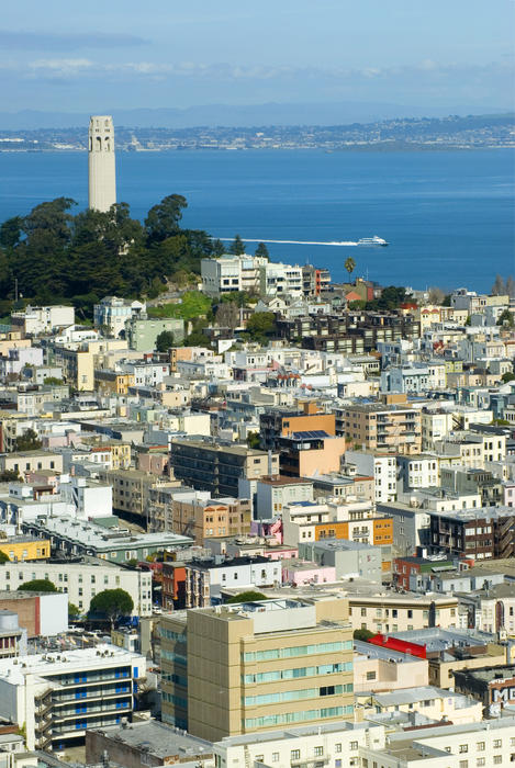 Coit tower on telegraph hill, san francisco