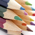 6943   Colouring pencils closeup