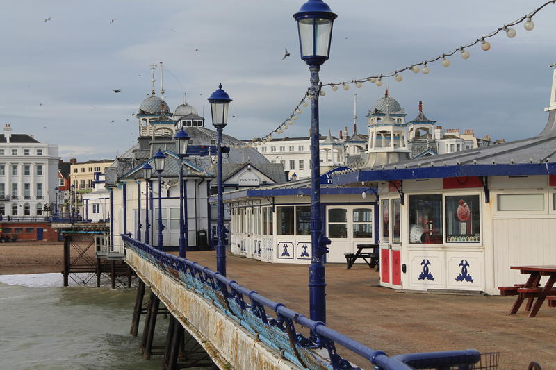 <p>Eastbourne Pier Southern England,Taken on the pier in winter 2011</p>