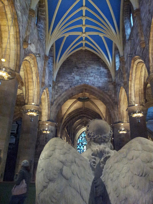 <p>Blue ceiling in Cathedral.</p>