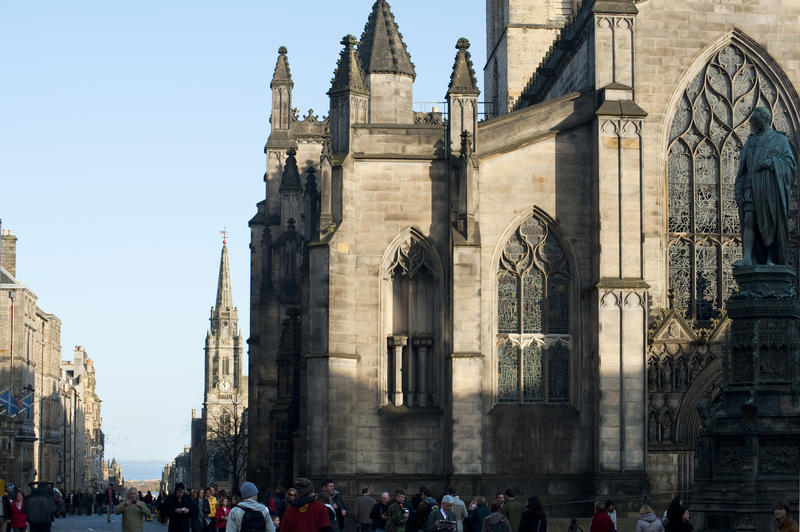 St Giles Cathedral, Edinburgh or the High Kirk is the principle seat of the Church of Scotland and is located on the Royal Mile