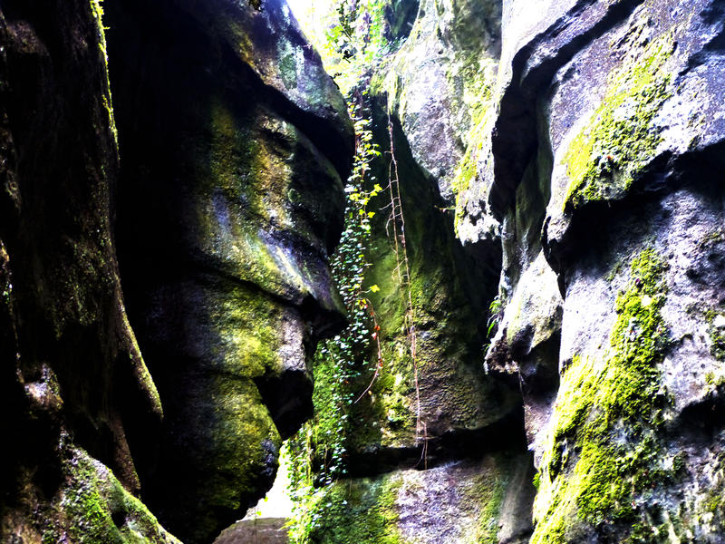 <p>Geomorphology in Les Gorges du Fer, France</p>Geomorphology in Les Gorges du Fer, France (slight blur)