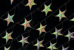6815   Suspended Christmas star curtain