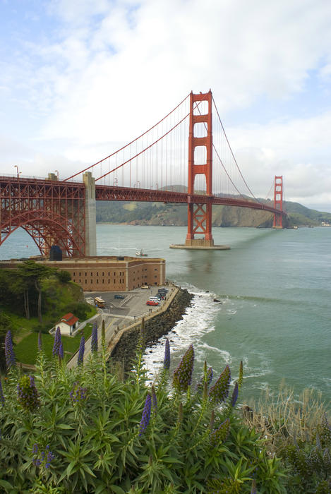 A view of one of the golden gate bridge, san franciscos most recognised visitor attractions