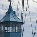 7590   The gondola of the Newport Transporter Bridge