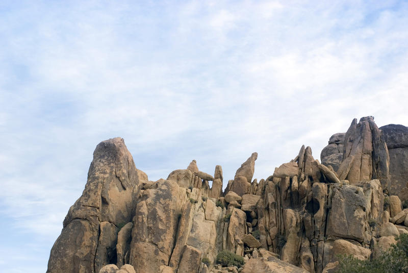 arid desert rockface, joshua tree national park