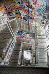 7086   Interior staircase grafitti Kunsthaus Tacheles