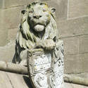 7591   Cardiff castle animal wall