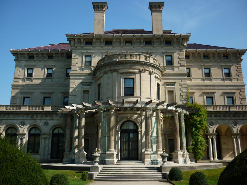 Marble House, Newport, Rhode Island, a mansion built by the Vanderbilts which is now a museum and historical landmark