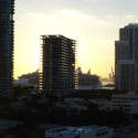 6498   Passenger liner in Miami at sunset