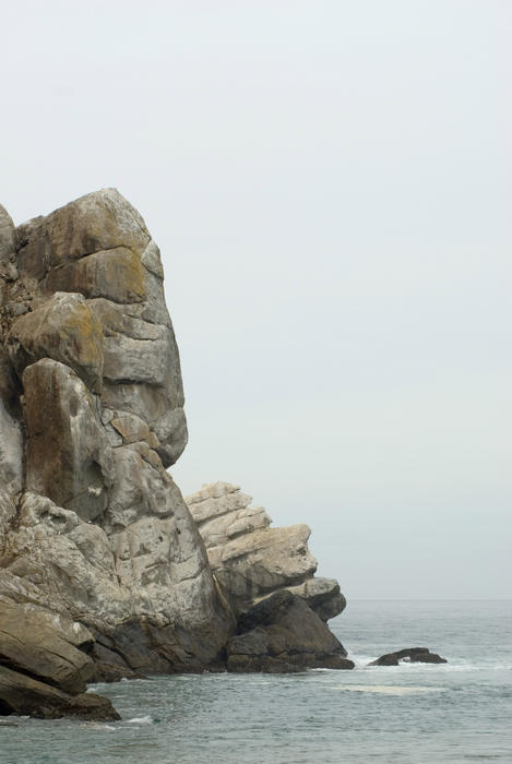 details of the end of morrow rock, california