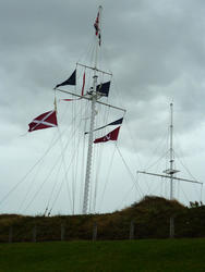 6730   Nautical flags on a flagpole