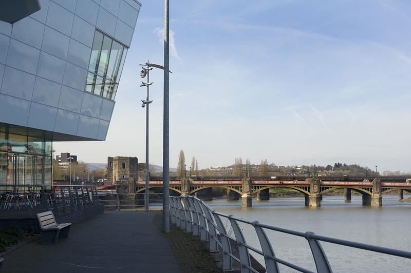 Newport Riverfront Arts Centre ocated on the west bank of the River Usk on the Bristol Packet Wharf in the city centre