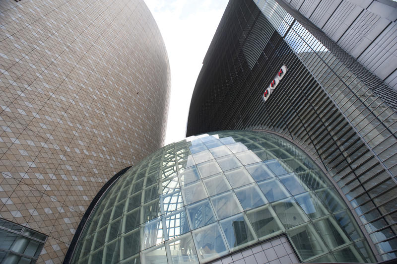 Distinctive architecture of the NHK Osaka Building, Not propery released