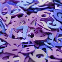 6954   Purple numbers and letters