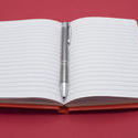 5298   Open blank lined notebook