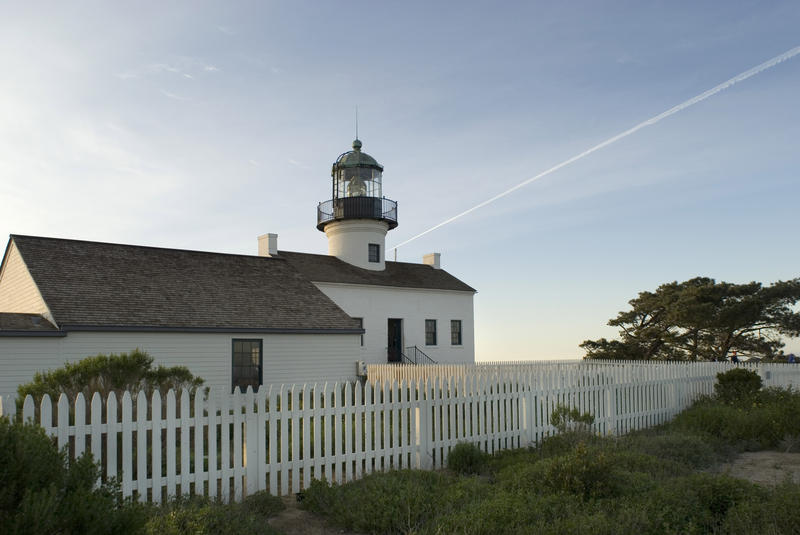 lighthouse on point loma, cabrillo national monument, san diego