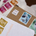 5367   UK postage stamps on mail