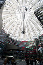 7091   Conical glass roof of the Sony Centre