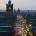 7169   Princes Street Edinburgh at night