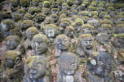 6098   Otagi Nenbutsu ji stone figures