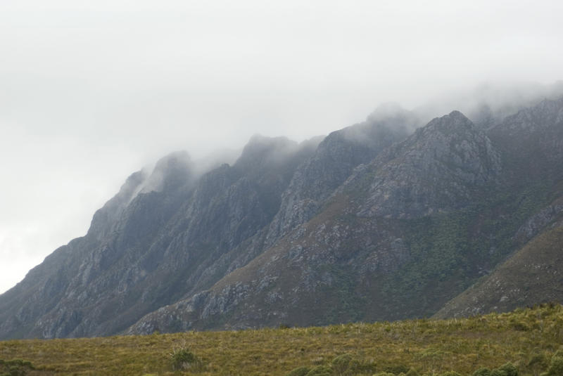 jagged rock outcrops that form the sentinal mountain range