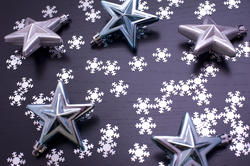 6829   Christmas pattern of snowflakes and stars