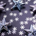 6829   Christmas pattern of snowflakes and stars