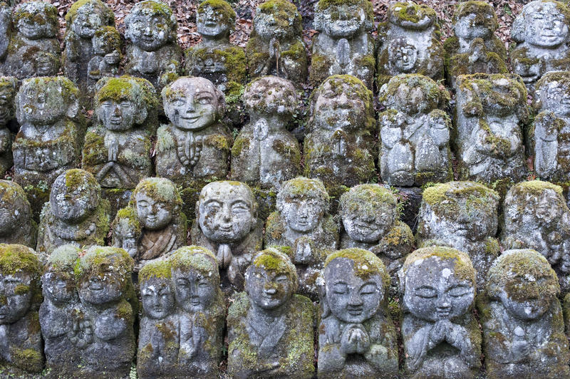Rakan stone sculptures at Otagi Nenbutsu-ji buddhist temple