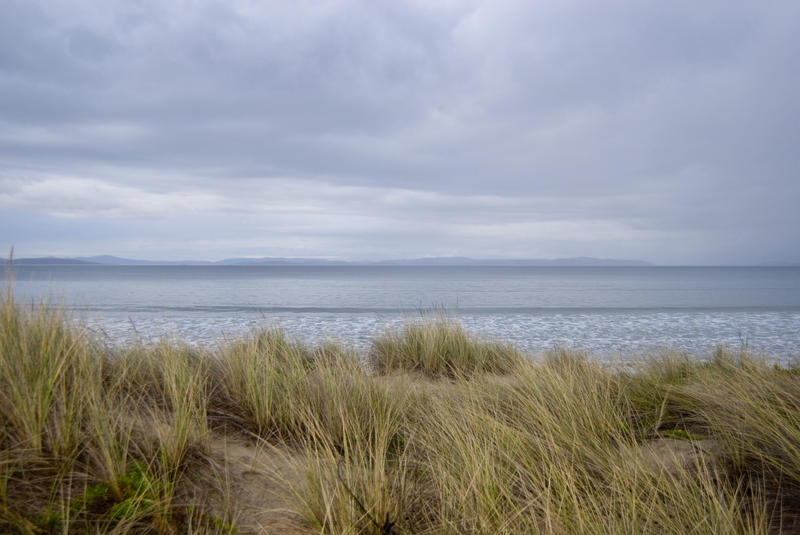 stormy seascape at 7 mile beach near hobart, tasmania