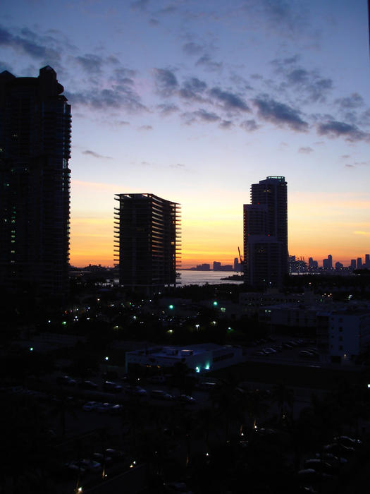 early morning over miami