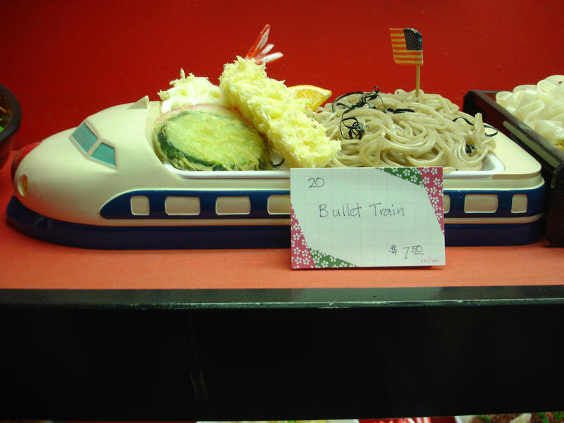 a shushi bullet train