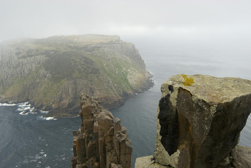 view from the blade towards tasman island, cape pillar, tasmania