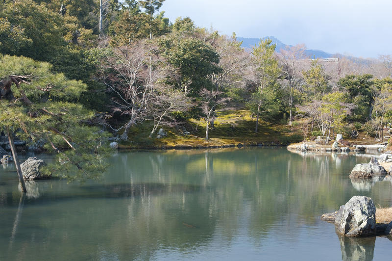 Peace and tranquility of the Sogen Pond garden created in the 14th centry by Muso Soseki