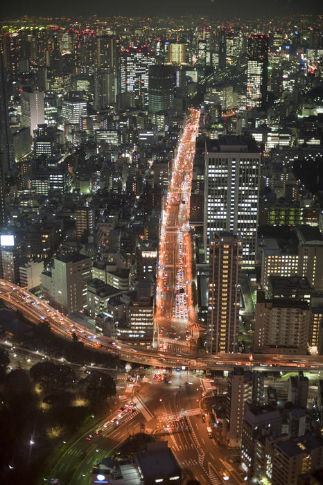 bright lights of tokyo, Japan at night