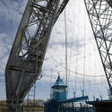 7614   The gondola on Newport Transporter bridge