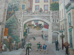 6751   Trompe d&#039;loueil mural