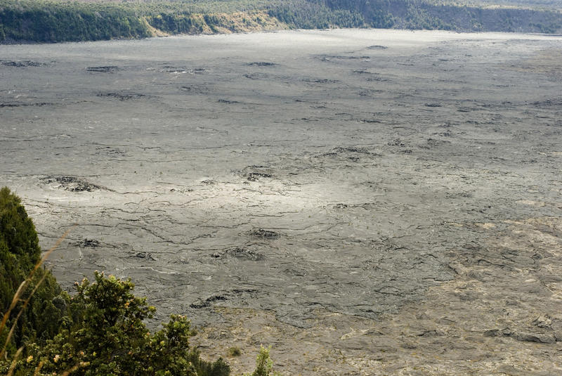 solidified surface from a 1959 lava flow, hawaii big island