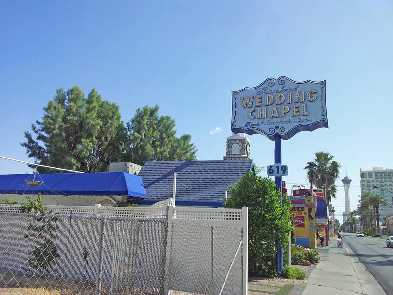 <p>Wedding chapel, Las Vegas strip.</p>