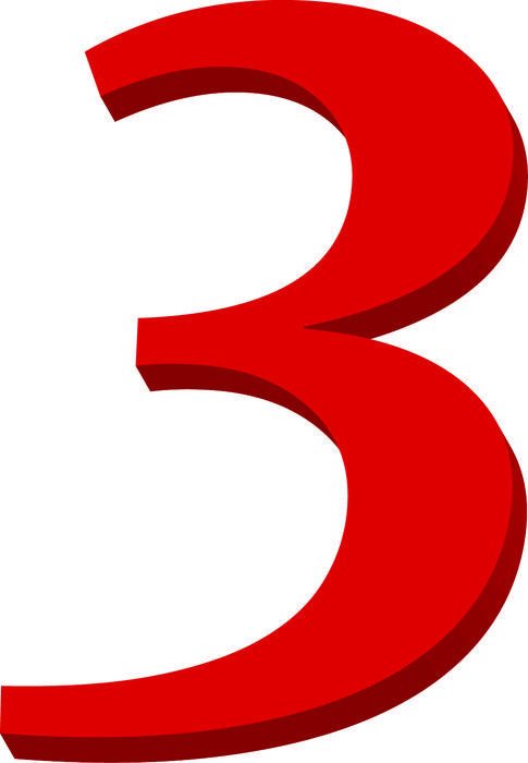 <p>Illustrated number&nbsp;3 in red colours. <br />
For use in presentations with other numbers for highlighting keypoints and facts.</p>
<p>See the full set of 12 on my profile page on this site.</p>