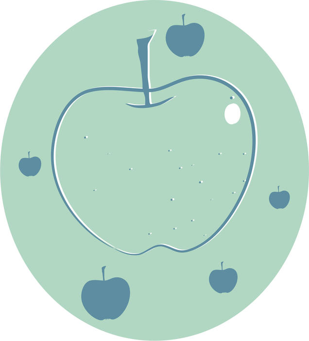 <p>Apple clip art illustration.</p>
