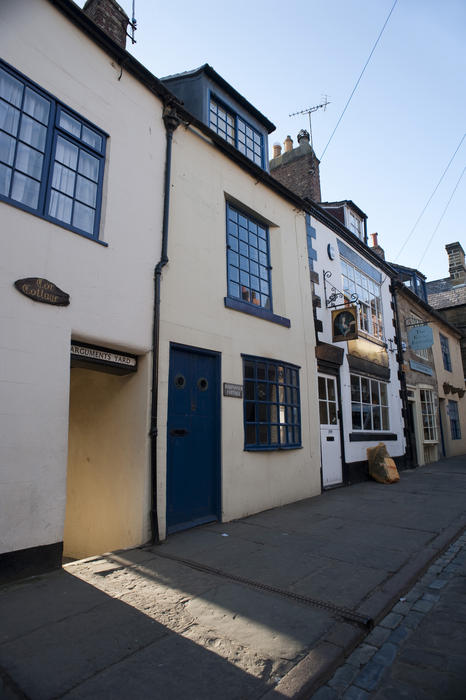 Arguments Yard in Whitby named after Thomas Argument who built a cottage on Church Street with its back garden running down to the harbour and then added additional cottages for rent