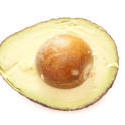 10499   Fresh avocado pear halved to show the stone