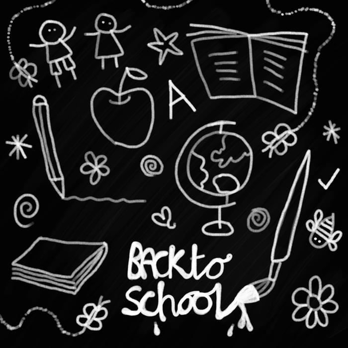 <p>Back to school doodle icons.</p>
