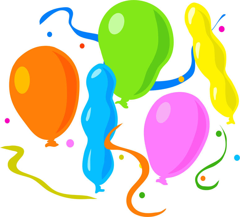 clip art balloons celebration - photo #25